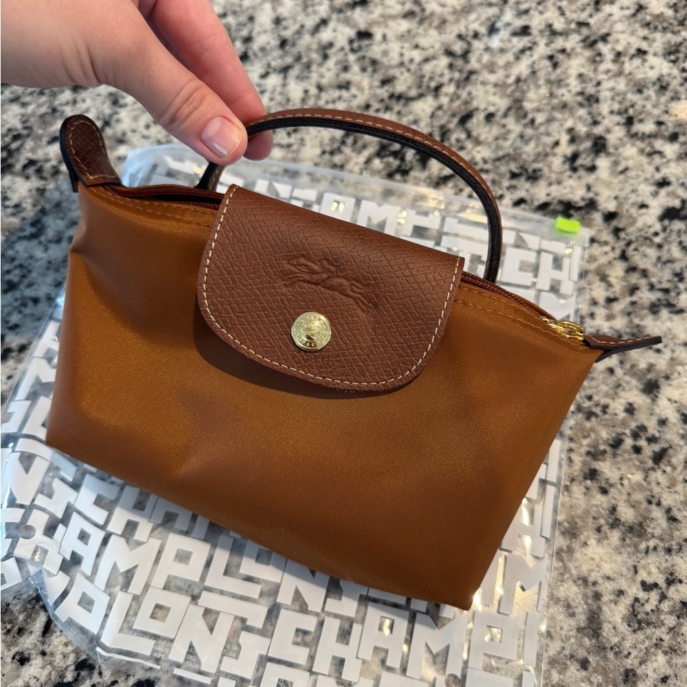 Longchamp Le Pliage Mini Pouch with handle